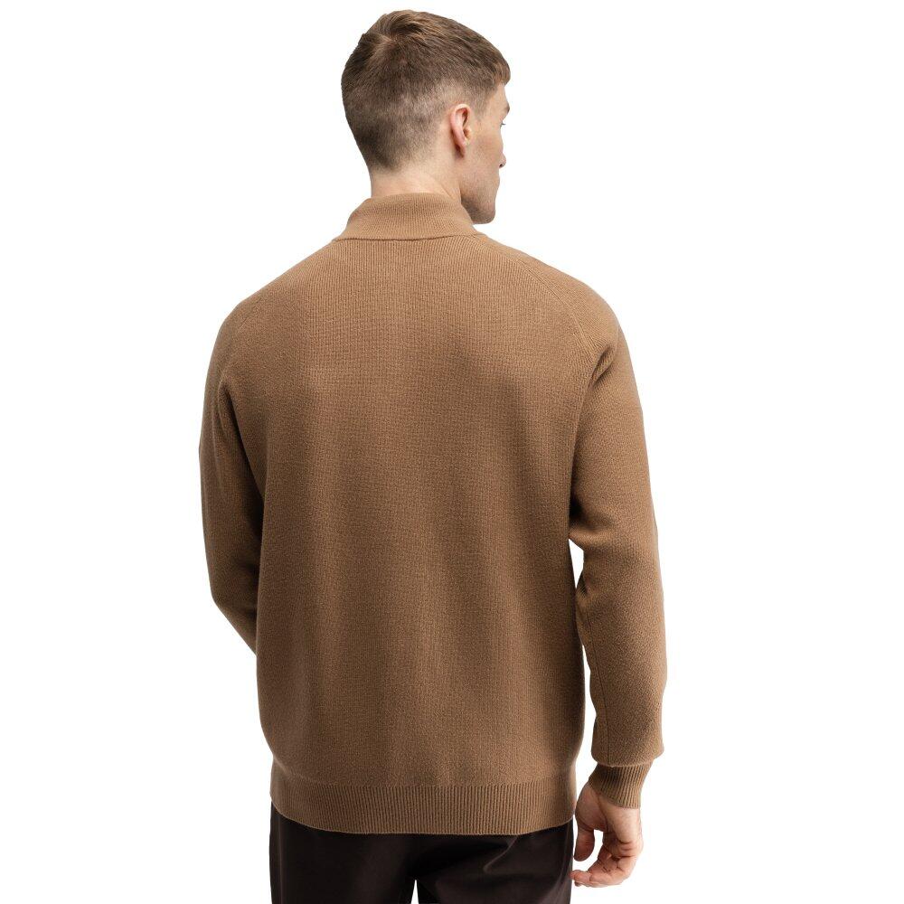 Pull de golf demi-zip homme Fade Brown Marron 2/7