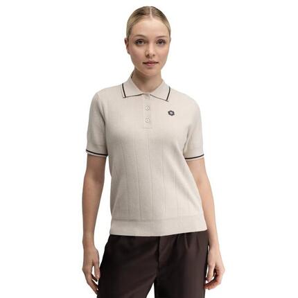 Damen Golf strick-poloshirt Hazard-W Sand Beige