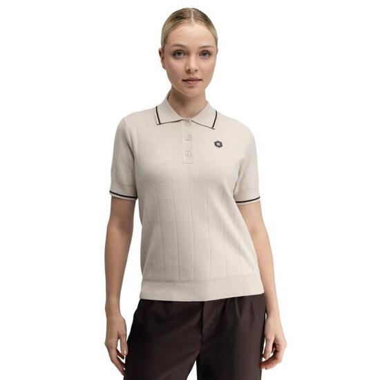 Damen Golf strick-poloshirt Hazard-W Sand Beige