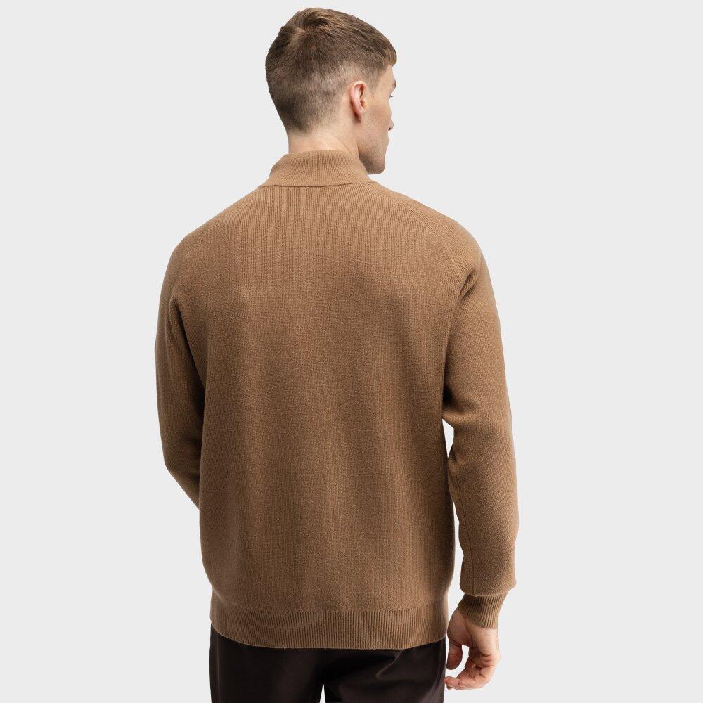 Pull de golf demi-zip homme Fade Brown Marron 6/7