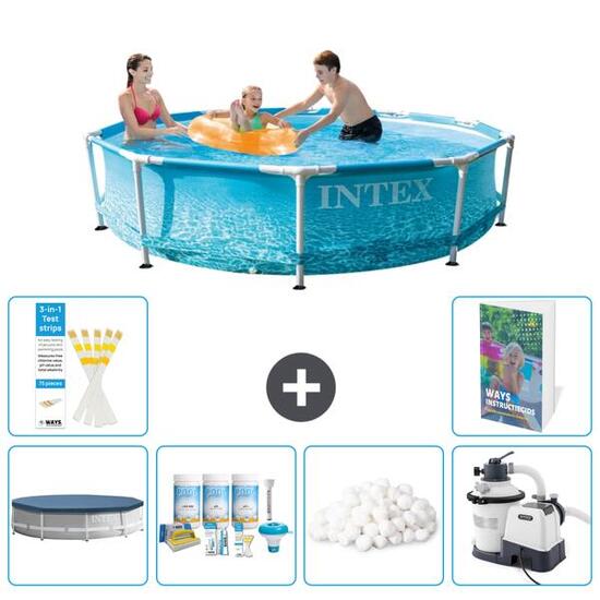 INTEX Piscina con estructura Redonda - 305x76 cm - 7-piezas S15