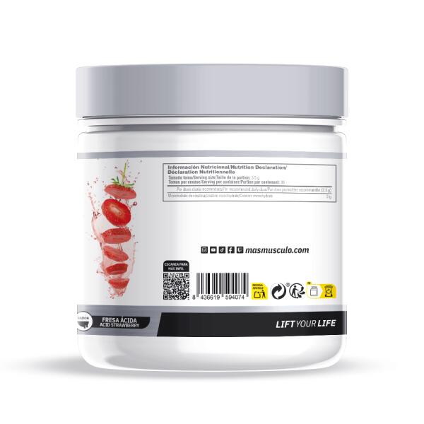 Creatine Monohydrate 200 Mesh - 300g Fraise acide de MASmusculo 3/6