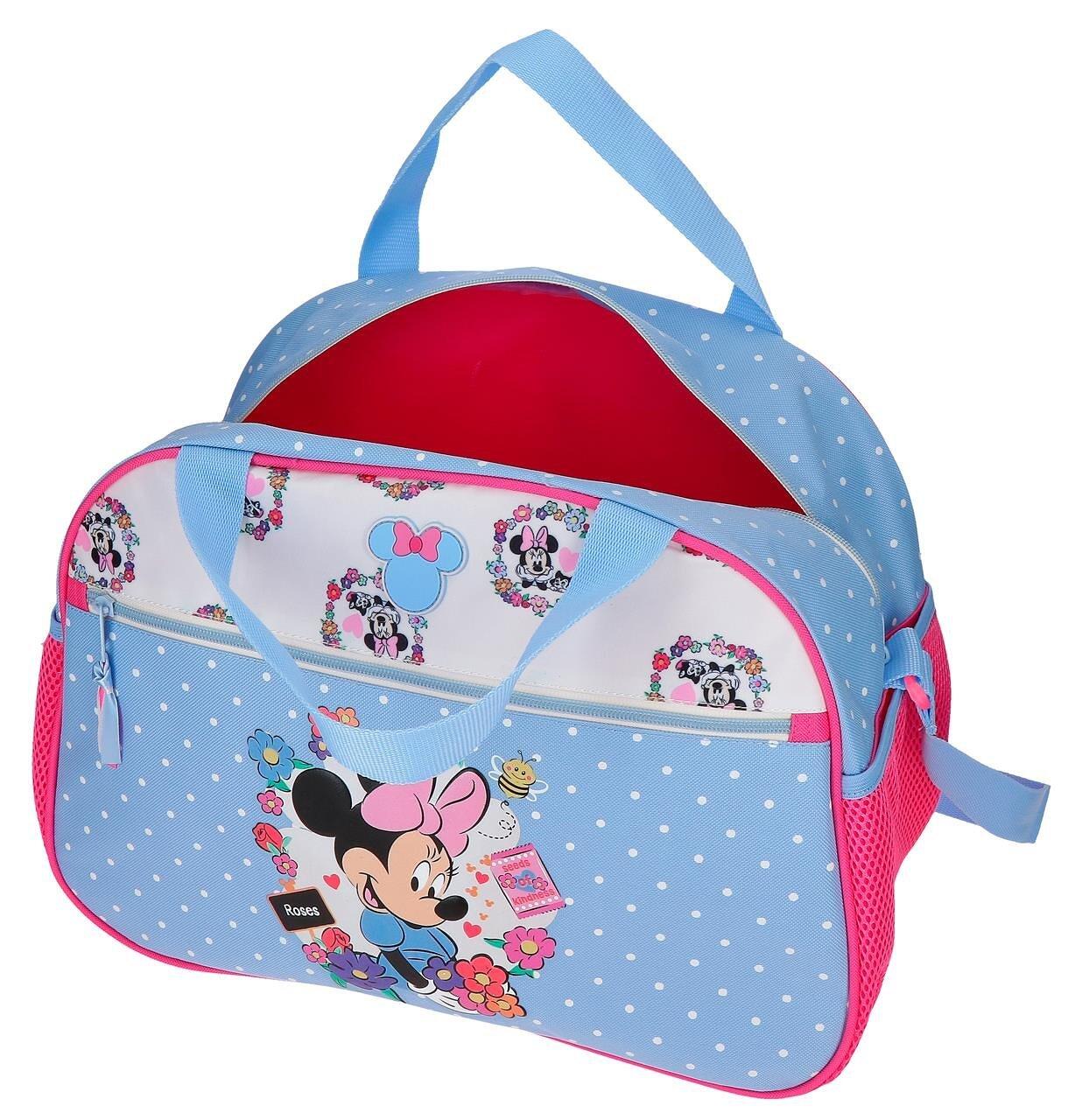 Bolsa de viagem Minnie Flowers 40 cm Azul Claro 3/5
