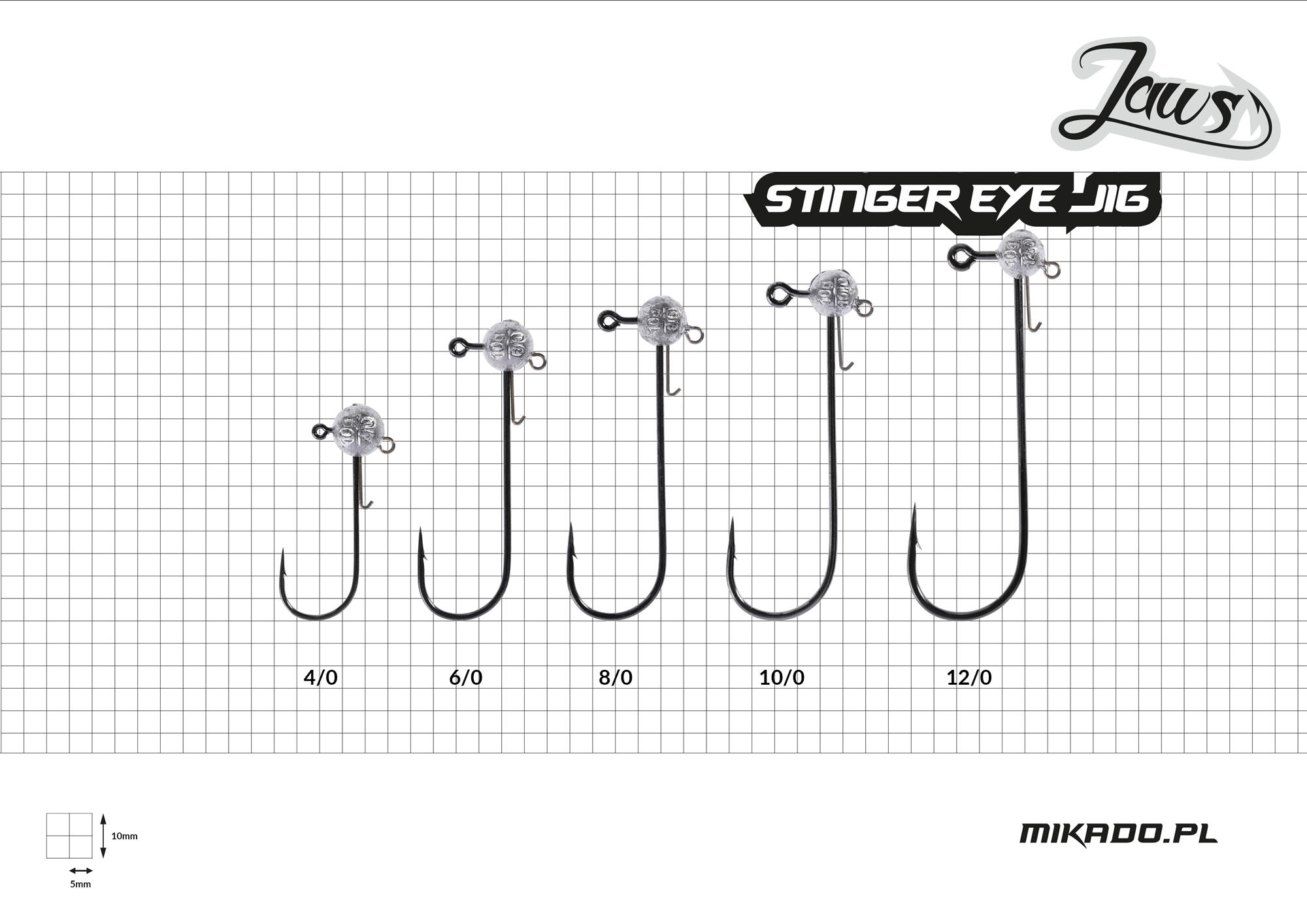 Tête Plombée 10 g hameçon 10/0 stinger eye gros leurres 4/4