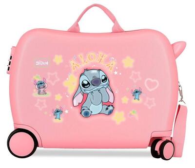 Valigia bambini Disney Stitch You&Me ABS con capacità di 24L rosa