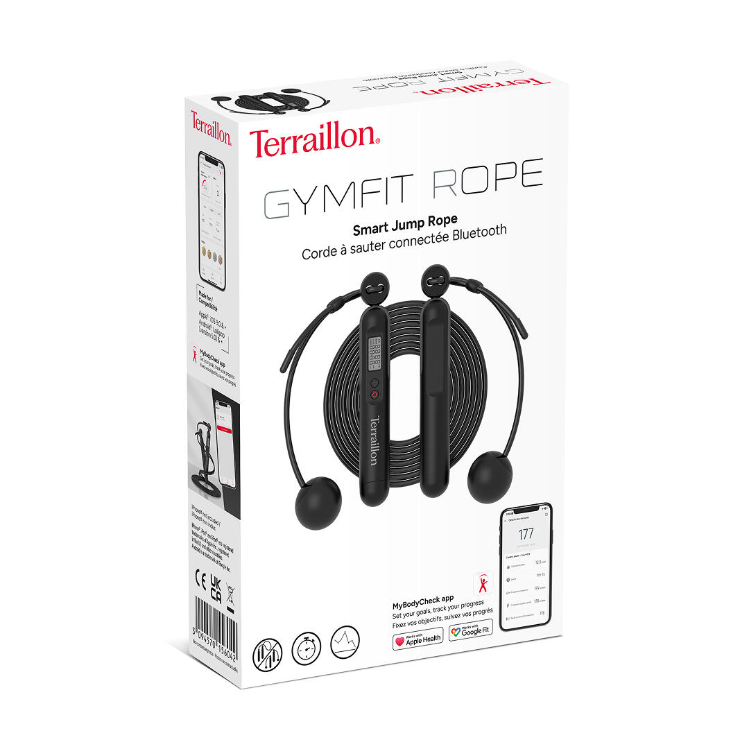 Corde à sauter connectée avec application avec corde 3m ou avec balles lestées 7/7