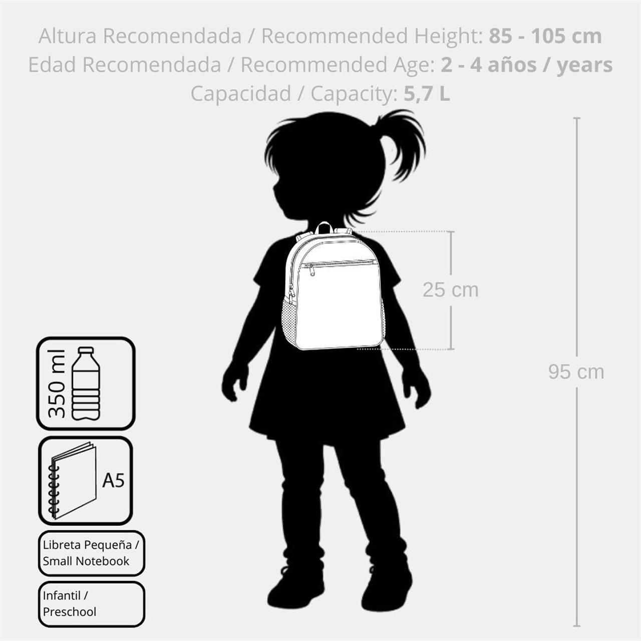 Mochila escolar con carro Stitch Beach & Love 25 cm Turquesa 5/5