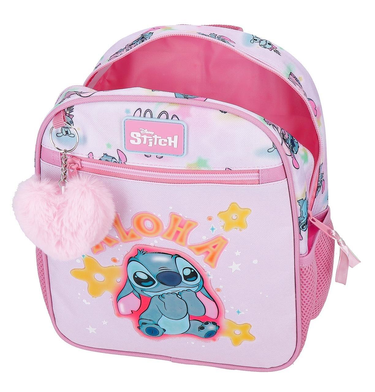 Mochila escolar adaptable a carro Stitch You & Me 33 cm Malva 3/5