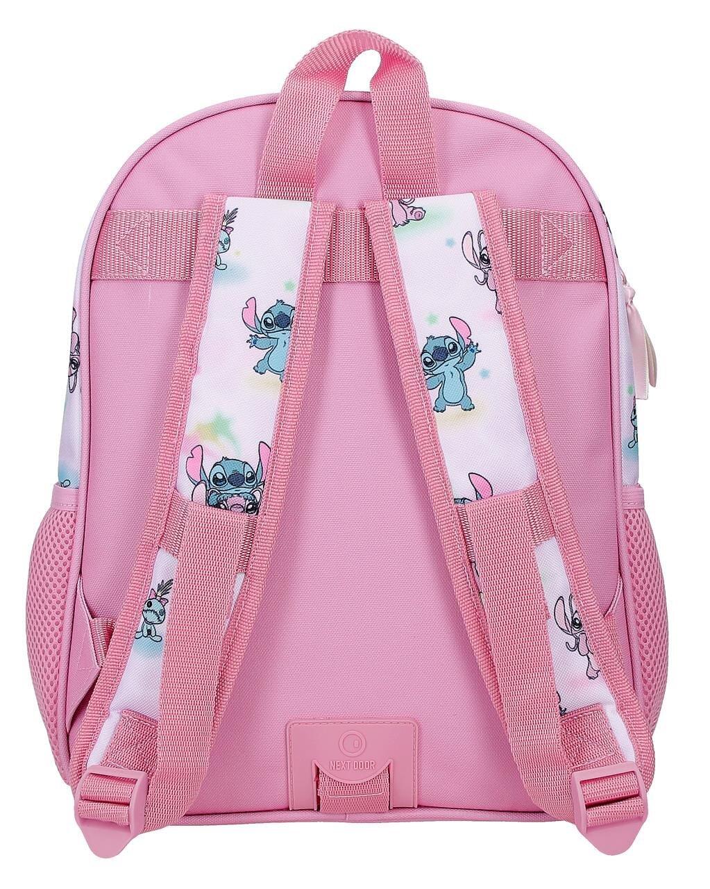 Mochila escolar adaptable a carro Stitch You & Me 33 cm Malva 2/5
