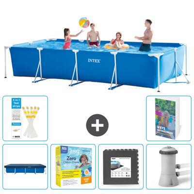 Frame zwembad rechthoekig - 450x220x84 cm - 5-delig s85