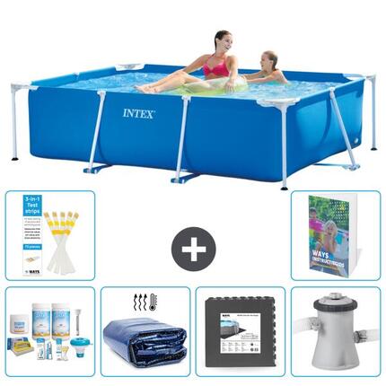 INTEX Piscina con estructura Rectangular - 220x150x60 cm - 7-piezas S59