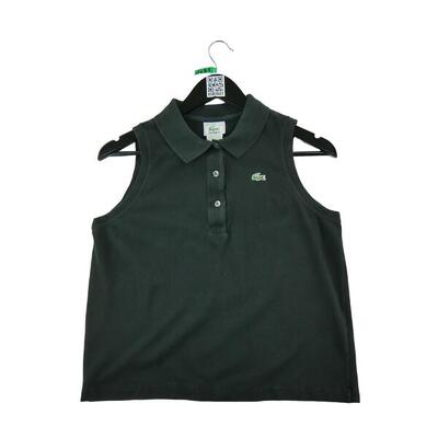 Tweedehands - lacoste polo dames mouwloos y2k zwart - zeer goede staat