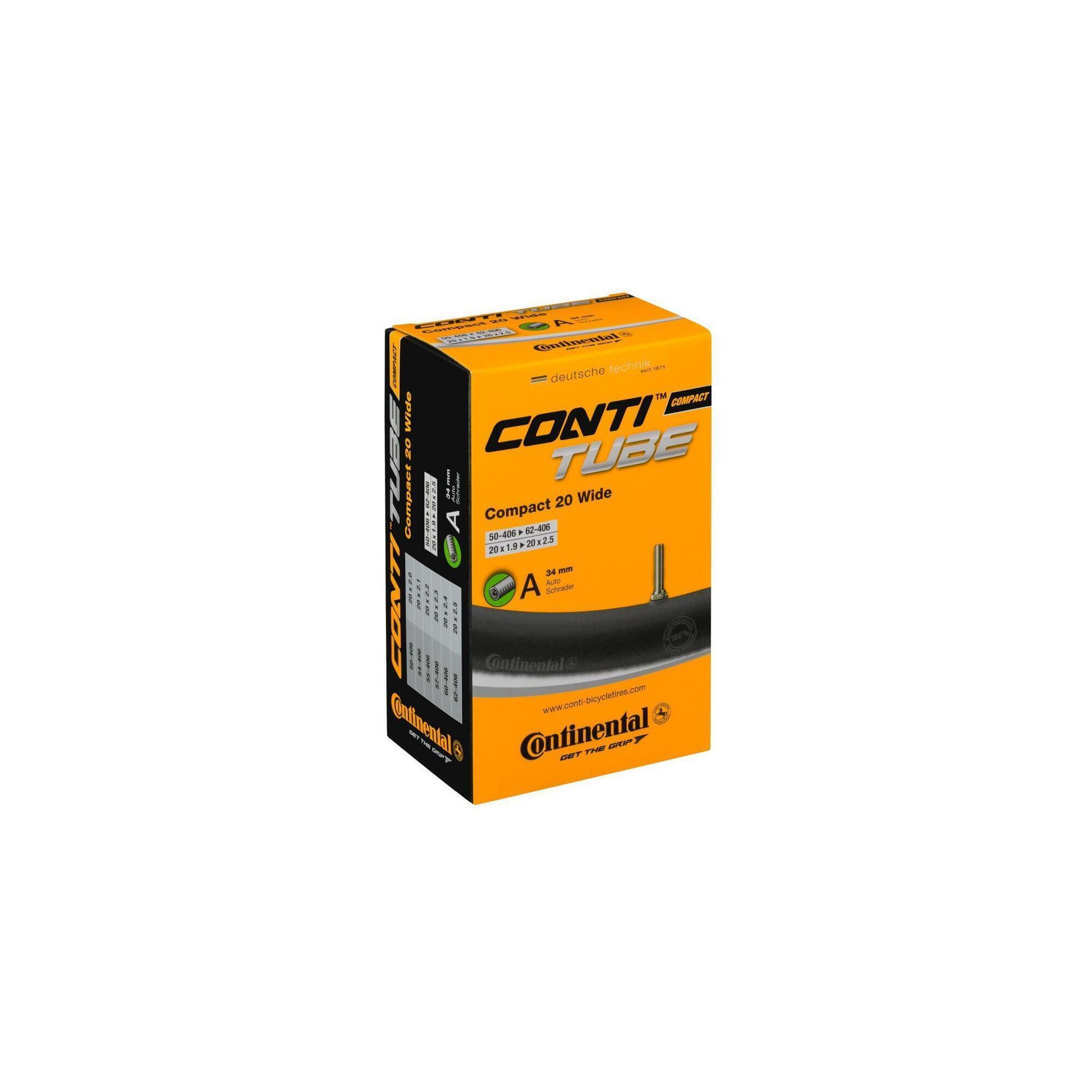Camera bicicleta Compact 20 Wide 20x1.9-2.5 - 50-406 ->62-406 - valva auto 3…