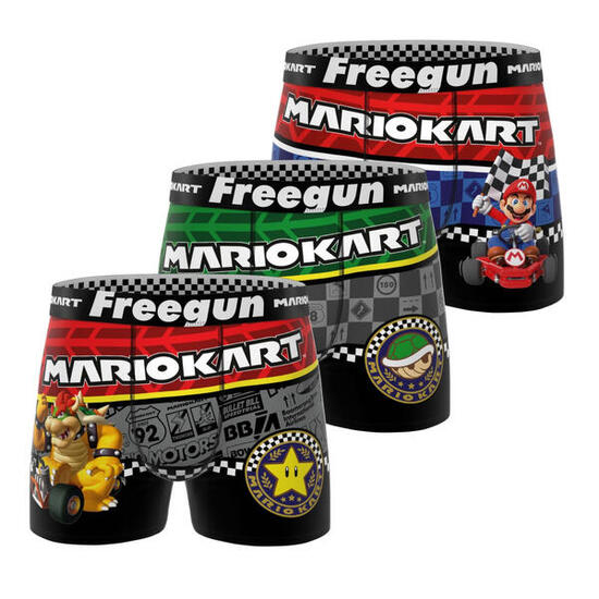 Lot de 3 boxers enfant Super Mario Kart