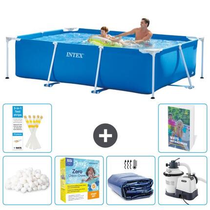 Piscine Tubulaire Rectangulaire - 260x160x65 cm - 7-pièces S75