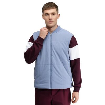 Heren golf geïsoleerd vest wedge blue blauw