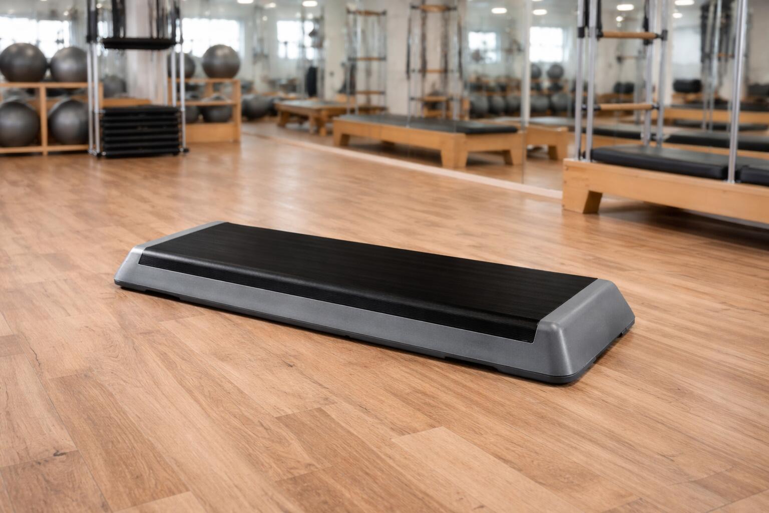 Plataforma Step Profesional Antideslizante Fitness Gris 2/3