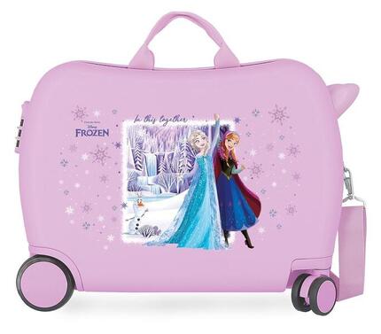 Valise enfant Frozen in this together ABS avec une capacité de 38L Lilas