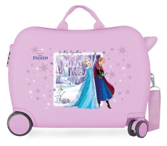 Valise enfant Frozen in this together ABS avec une capacité de 38L Lilas