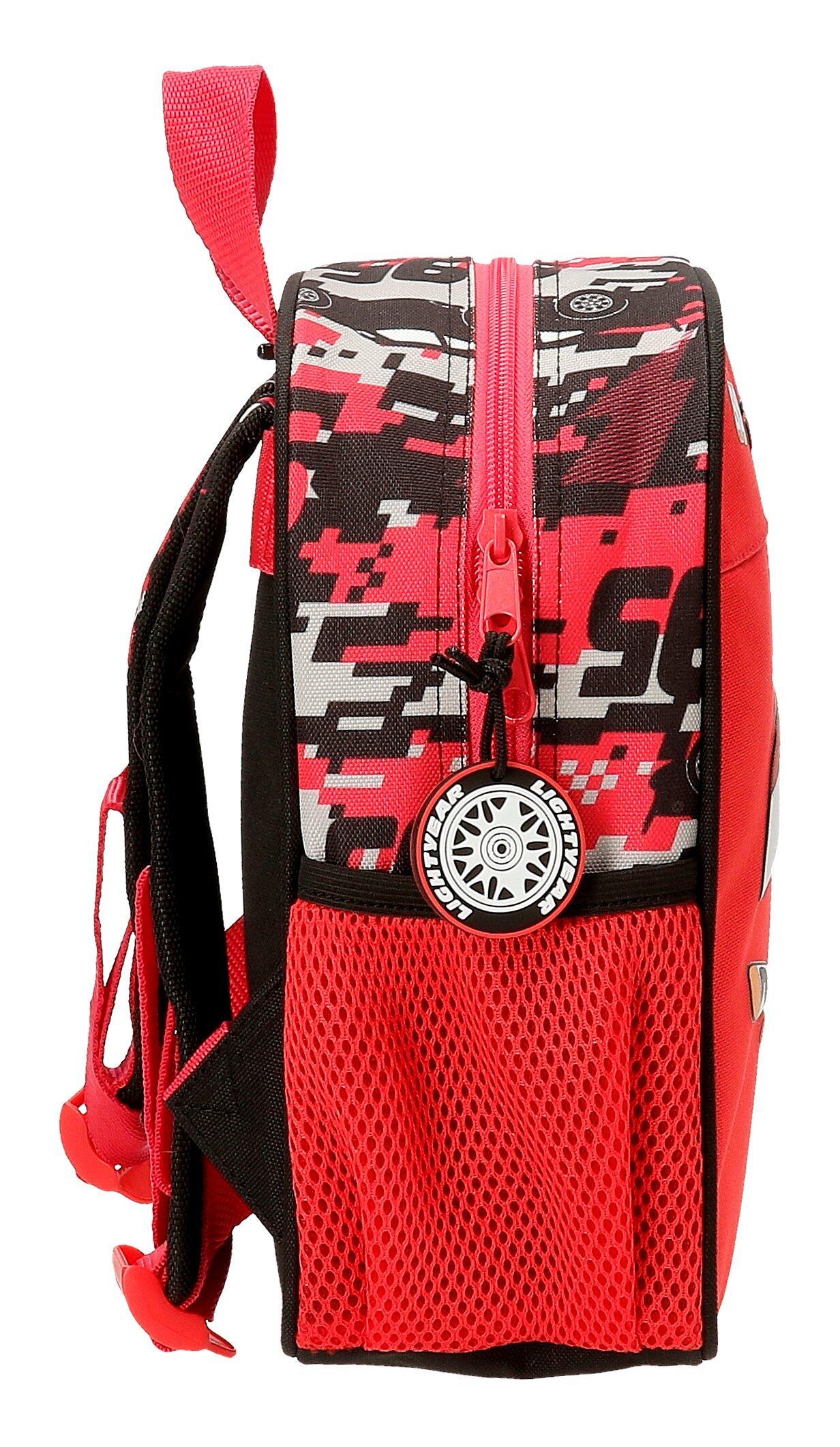 Mochila escolar adaptable a carro Cars Mcqueen Red 25 cm Rojo 4/5