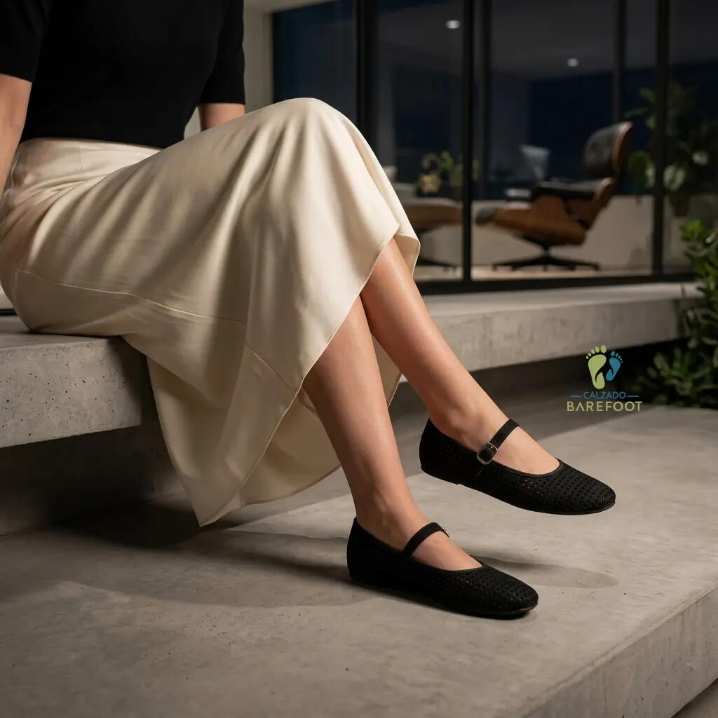 Coqueflex Merceditas Crosta Negro - Talla 38 2/7