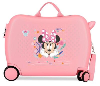Valigia bambino Minnie Happy To Be Me ABS con capacità di 38L Rosa