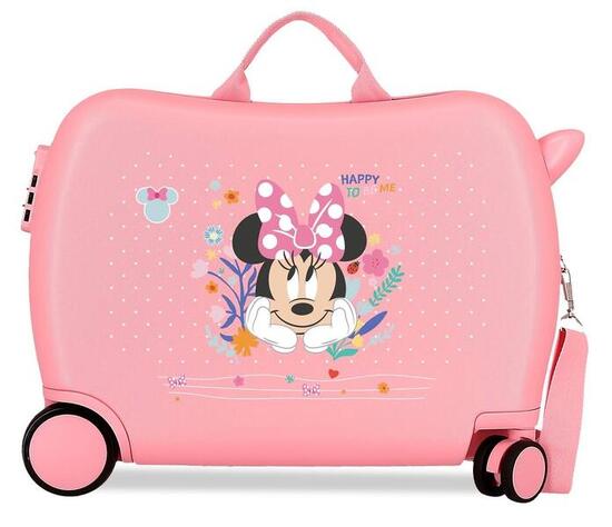 Valise enfant Minnie Happy To Be Me ABS avec une capacité de 38L Rose