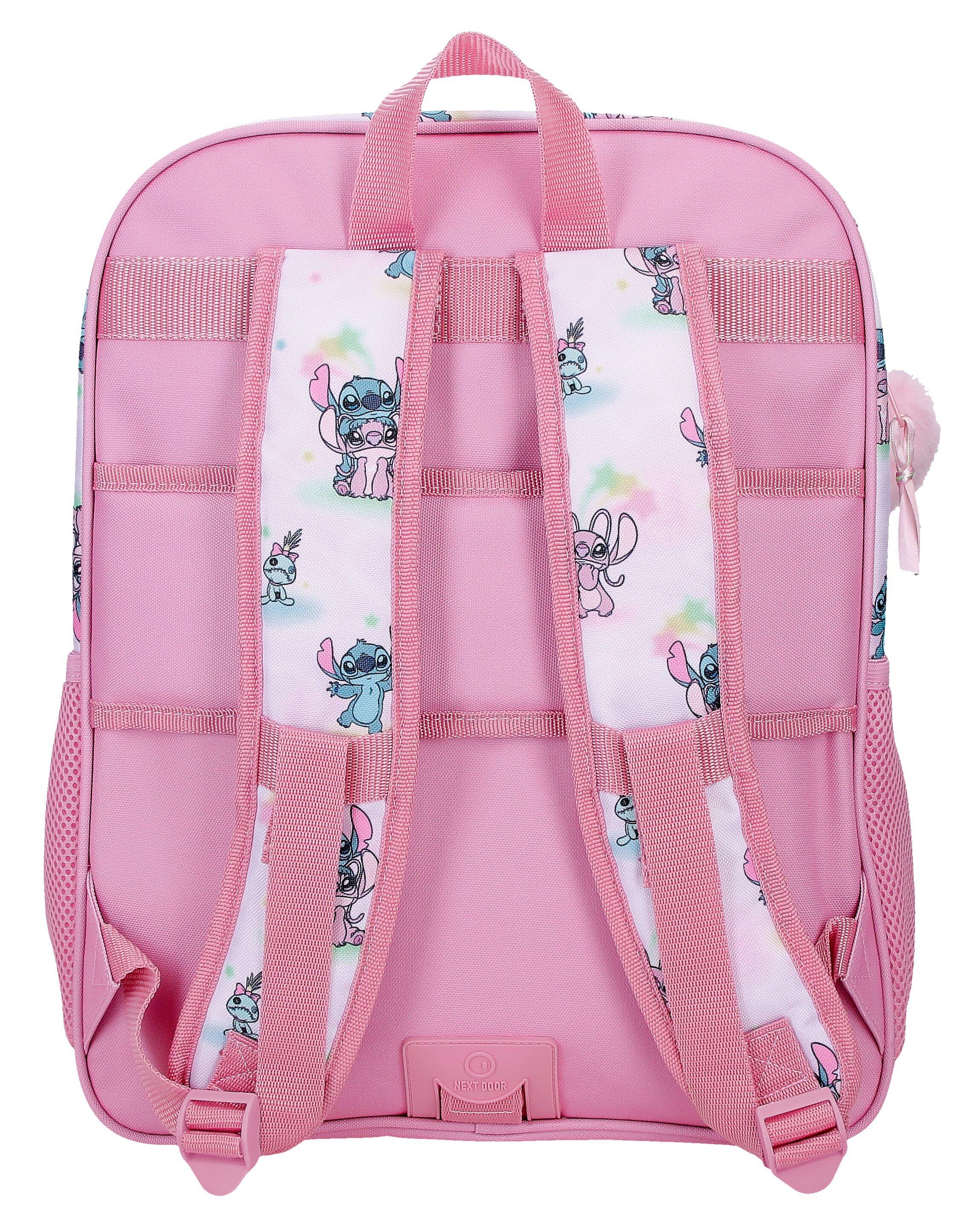 Mochila escolar adaptable a carro Stitch You & Me 40 cm Malva 2/5