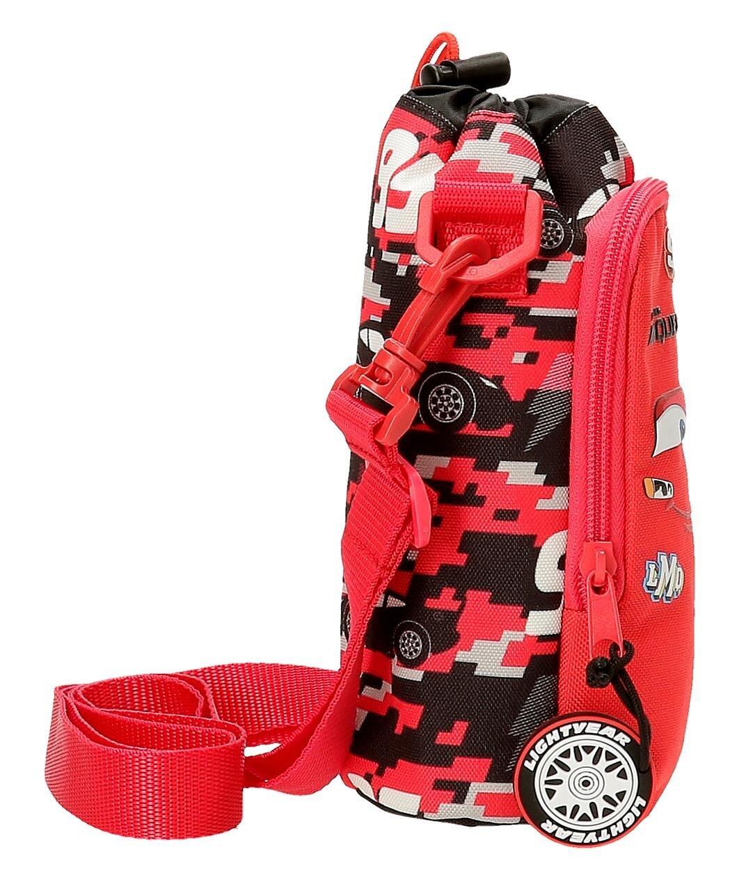 Bandolera Portabotella Cars Mcqueen Red Rojo 4/5
