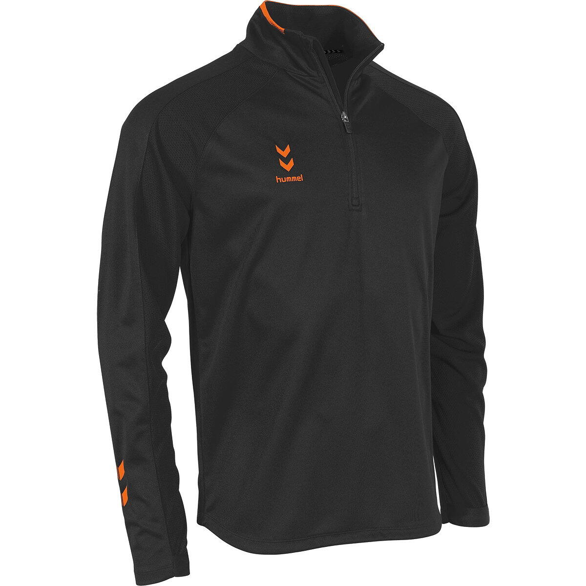Hummel Tulsa Ziptop Herren - Schwarz / Orange 3/5