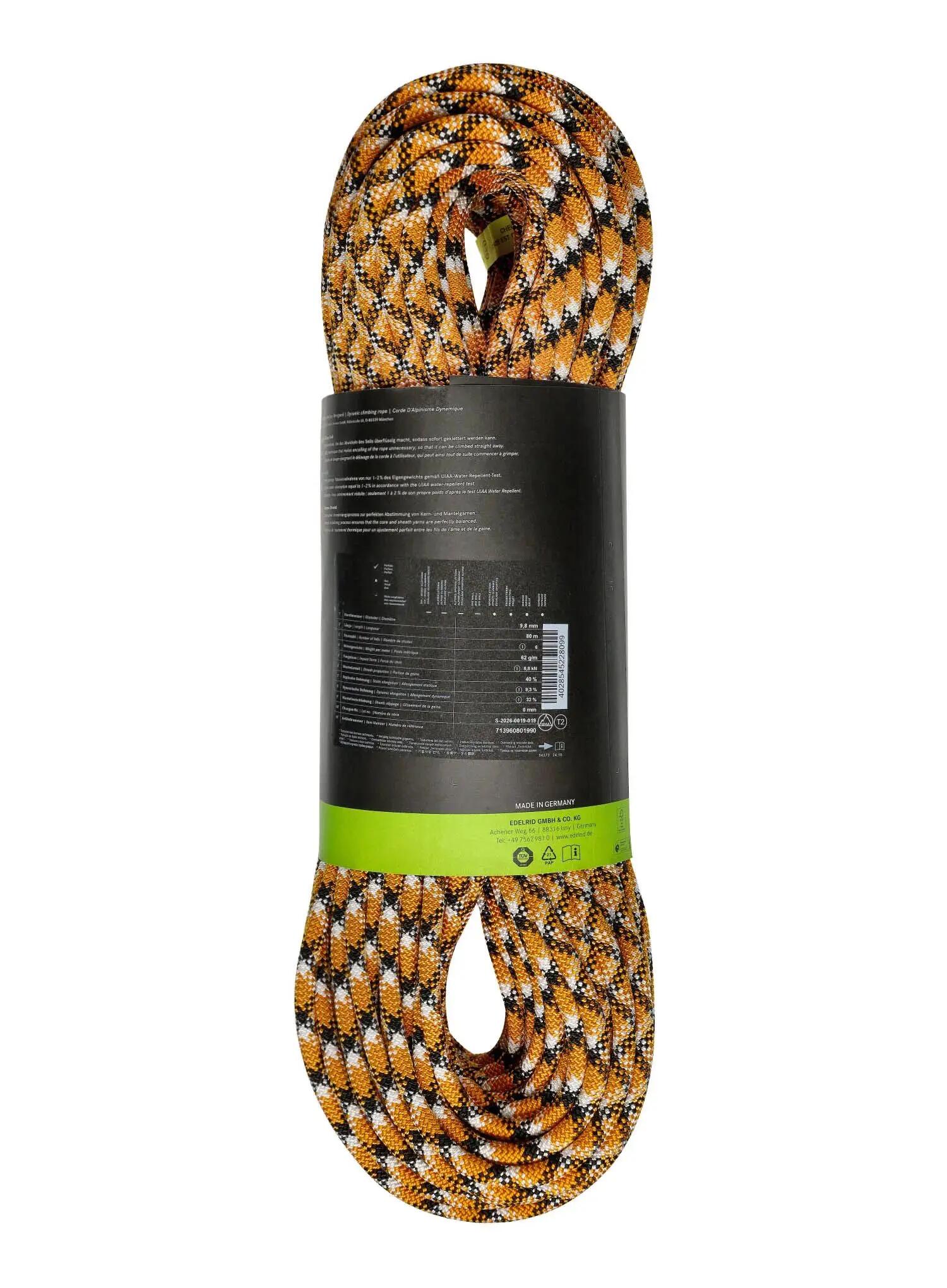 Lina wspinaczkowa Edelrid SE Jura 8a 9,8 mm 80 m 3/5