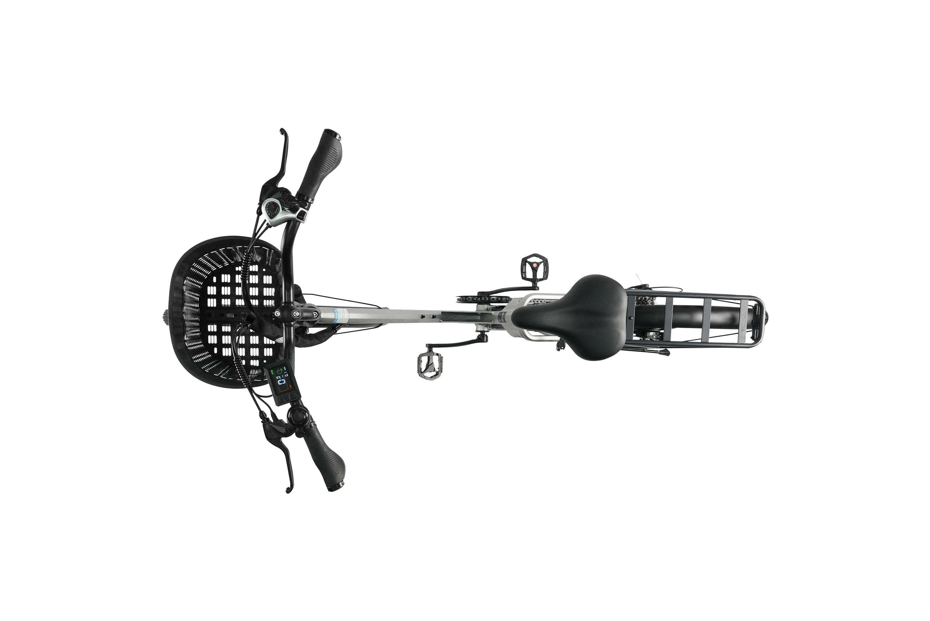 E-Bike entrada baixa C2 Pro 120km bicicleta elétrica unissex prata 2/8