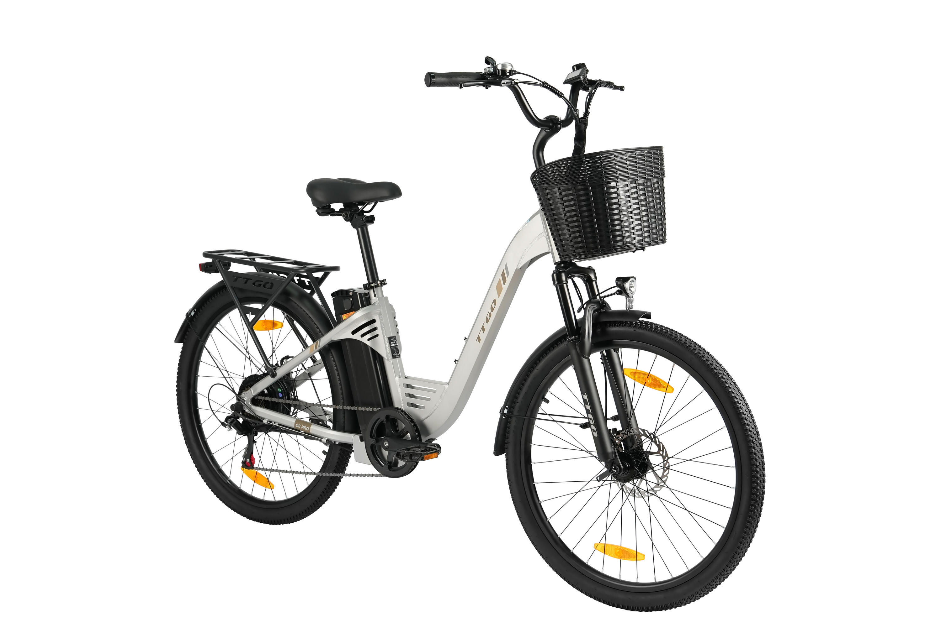 C2Pro Vélo électrique 26" 250W 120km Shimano 7 vitesses freins disque 2/7