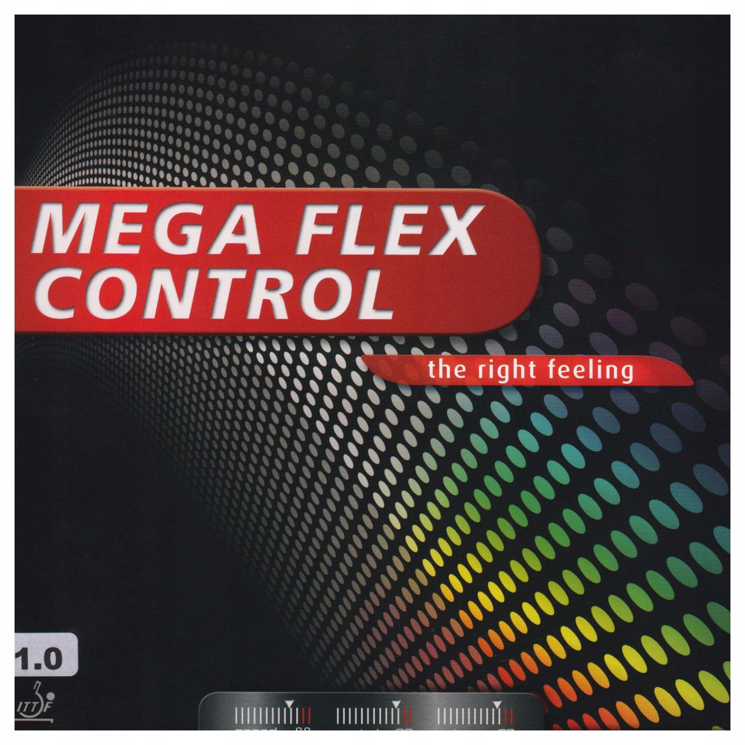 OKŁADZINA DO TENISA STOŁOWEGO GEWO MEGA FLEX CONTROL CZARNA 2.0 MM 2/3