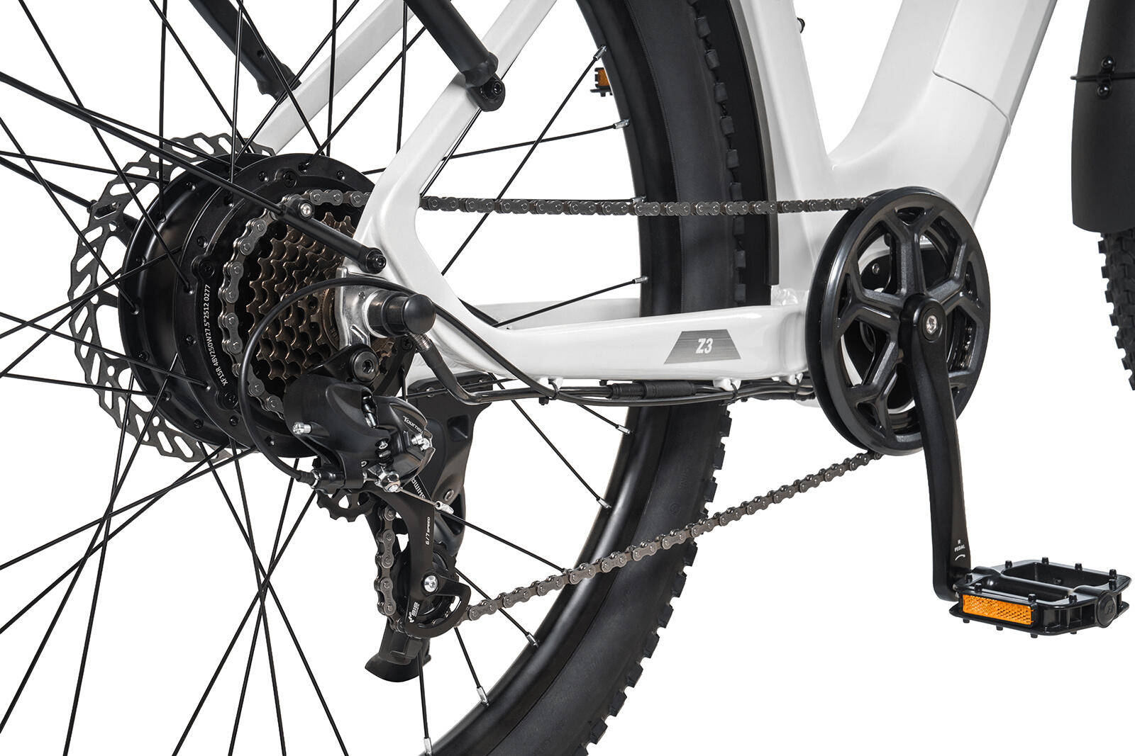 E-Bike lage instap Z3 120km elektrische fiets uniseks bruin 5/7