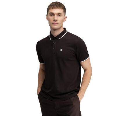 Heren golf piqué poloshirt pinehurst dark brown bruin