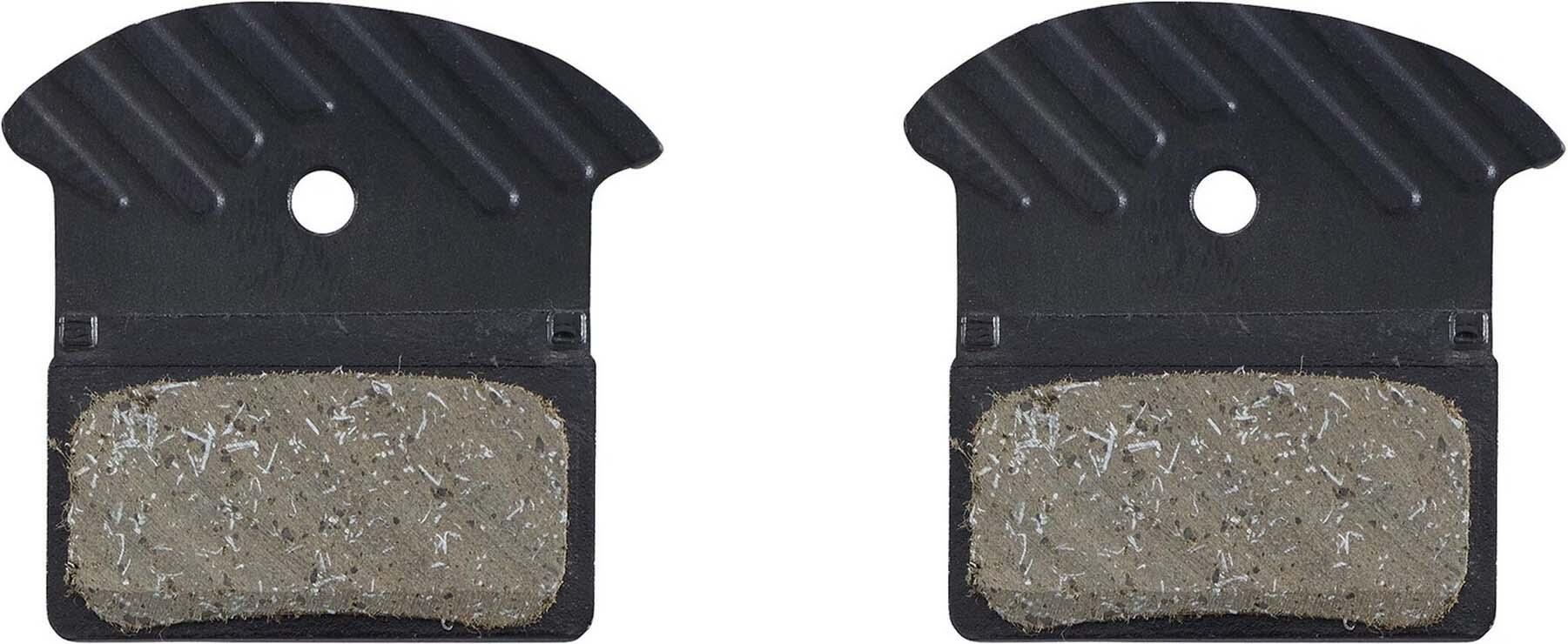 Shimano J05A-RF Scheibenbremsbeläge aus Resin mit Ice-Tech Kühlrippen, für E-Bik 2/3