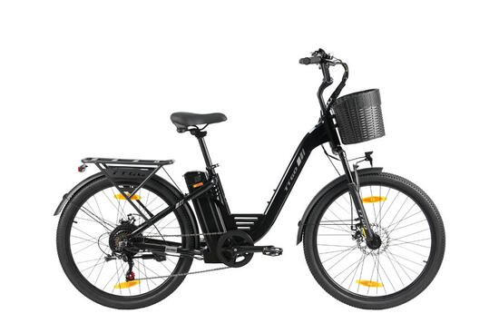 C2Pro Vélo électrique 26" 250W 120km Shimano 7 vitesses freins disque