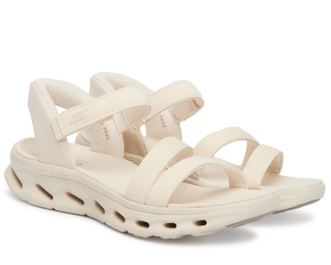 Sandalia Mujer Skechers Slip-ins Go Walk Glide-slip Beig 4/7