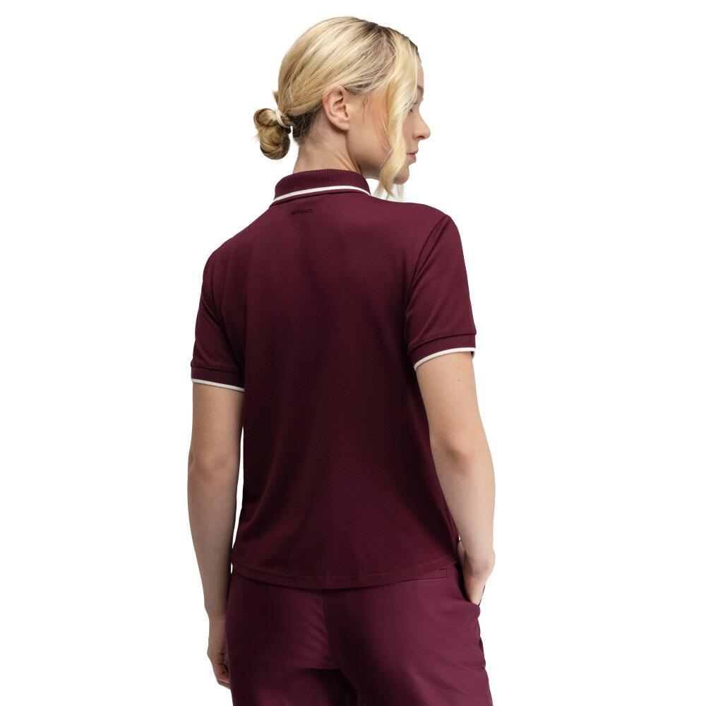 Damen Golf piqué-poloshirt Valderrama-W Cherry Rot 2/8