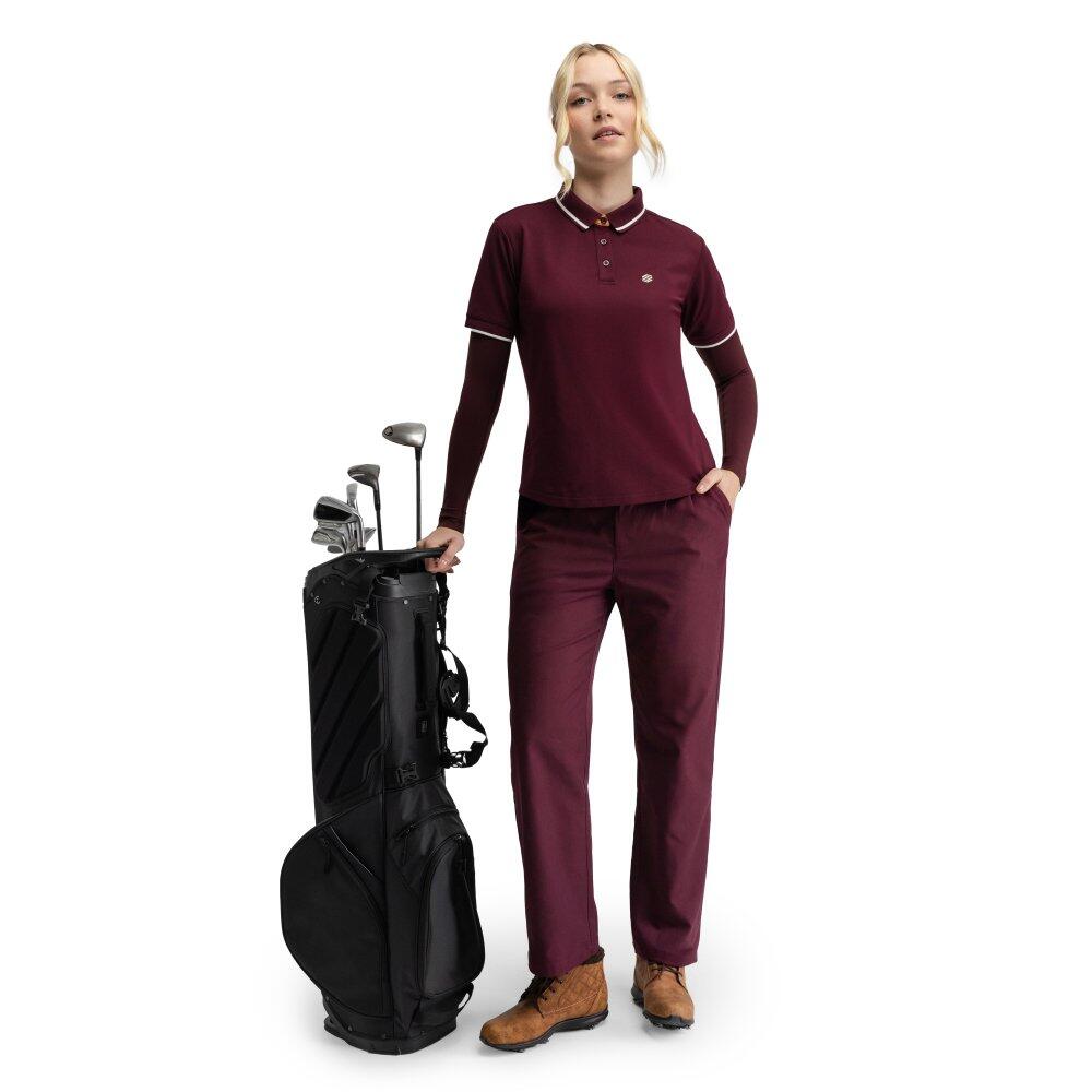 Damen Golf piqué-poloshirt Valderrama-W Cherry Rot 3/8