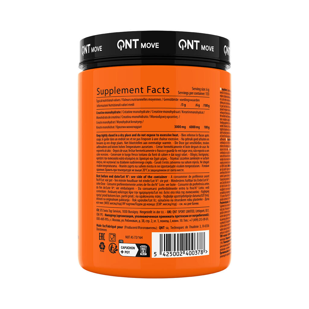 Créatine monohydrate pure QNT 3/4