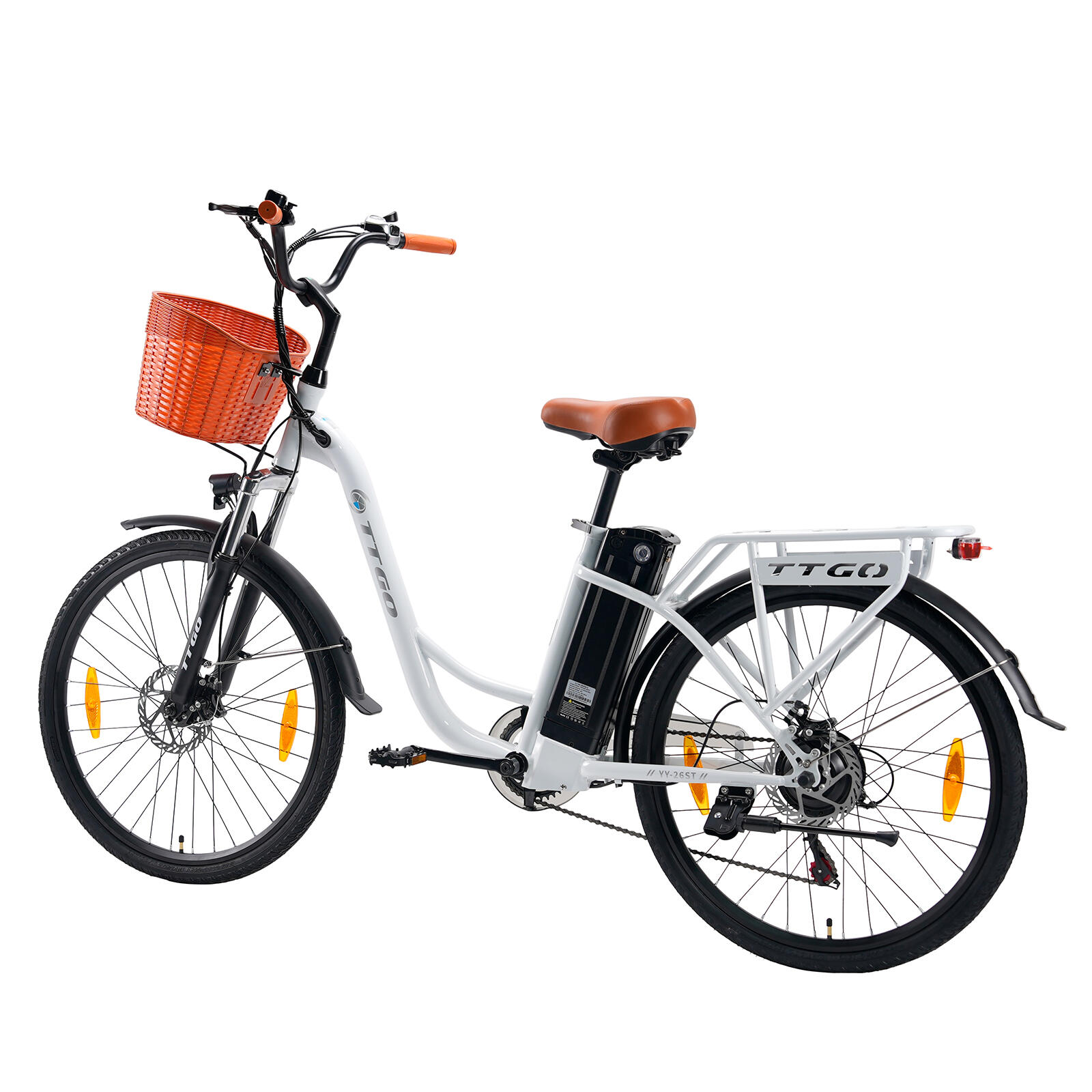 YY26ST Bici elettrica 26'' 36V 250W Shimano 6 vel freni disco 75 km 3/7