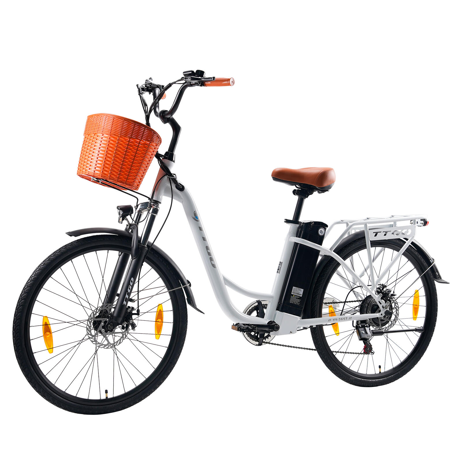 YY26ST Bici elettrica 26'' 36V 250W Shimano 6 vel freni disco 75 km 2/7