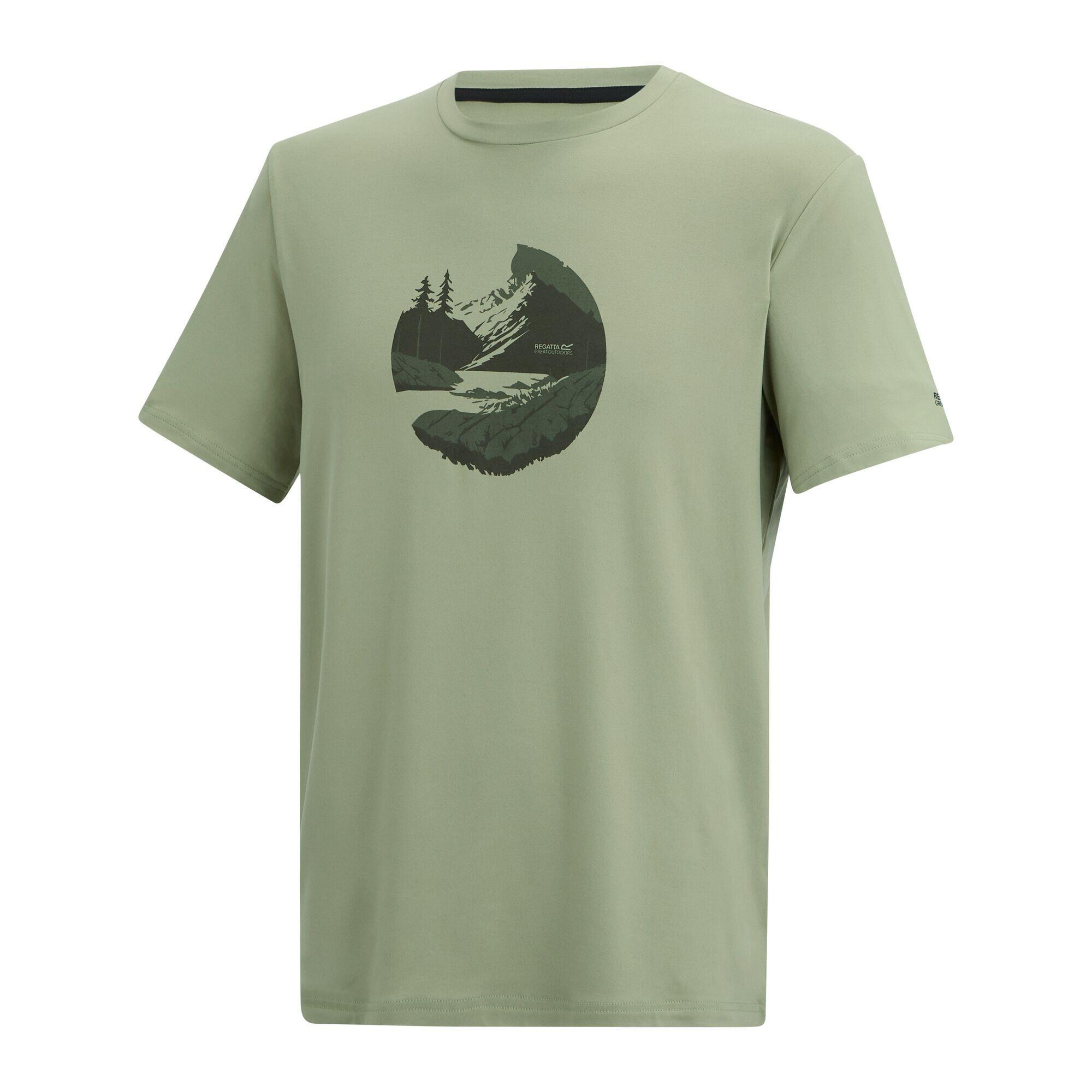"Fingal" TShirt für , Stretch Herren Leichter Salbei 3/5