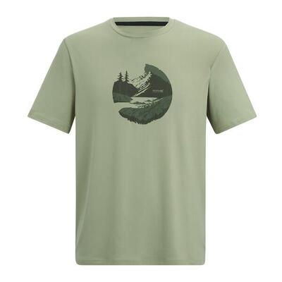 Heren fingal sunset stretch tshirt (hout bruin)