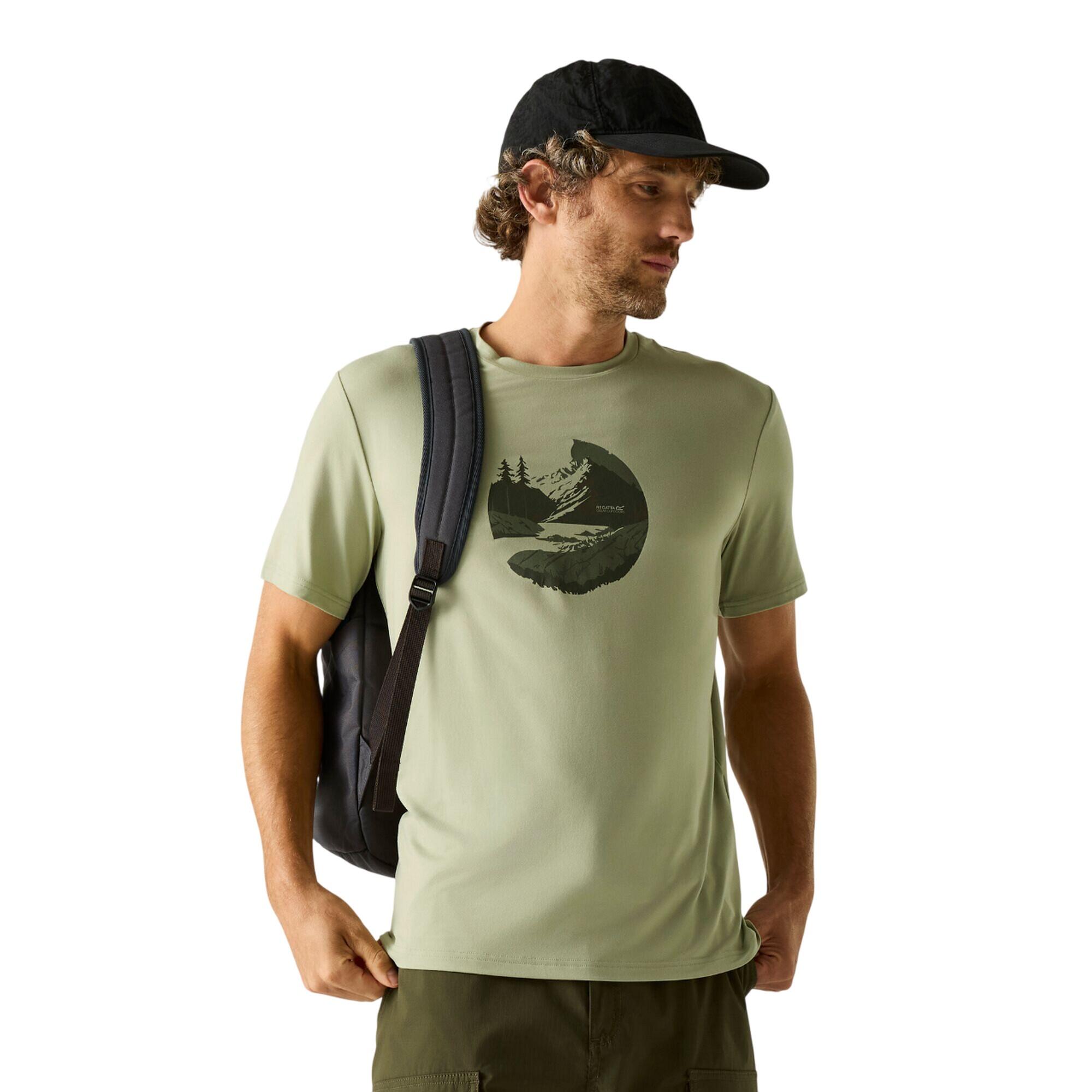 Heren Fingal Sunset Stretch TShirt (Lichte Salie) 4/5