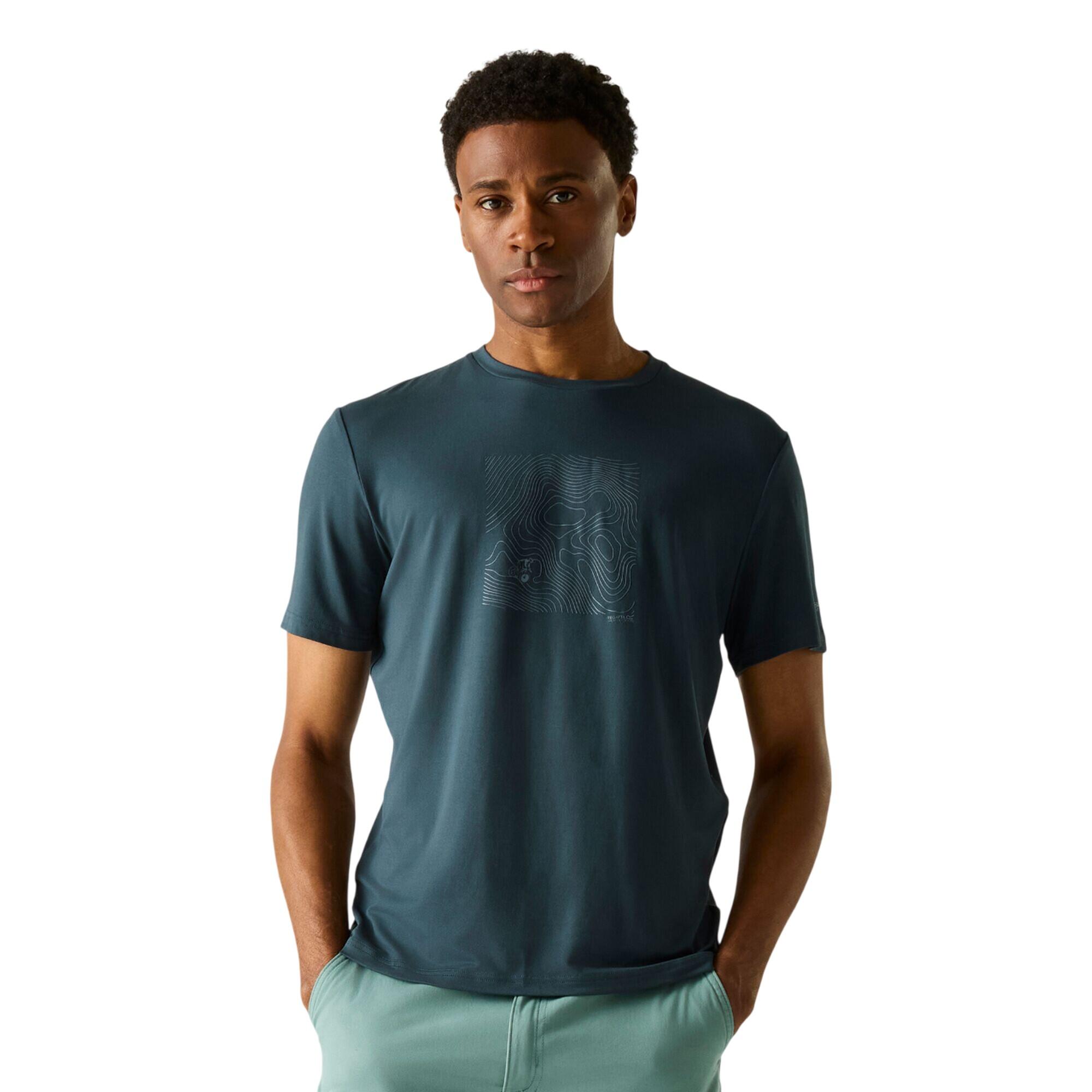 Tshirt Motif/style Coucher De Soleil FINGAL Homme (Bleu Nuit) 4/5