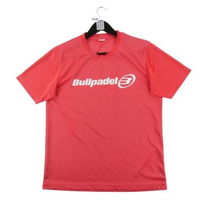 Tweedehands - bullpadel t-shirt heren padel rood - als nieuw
