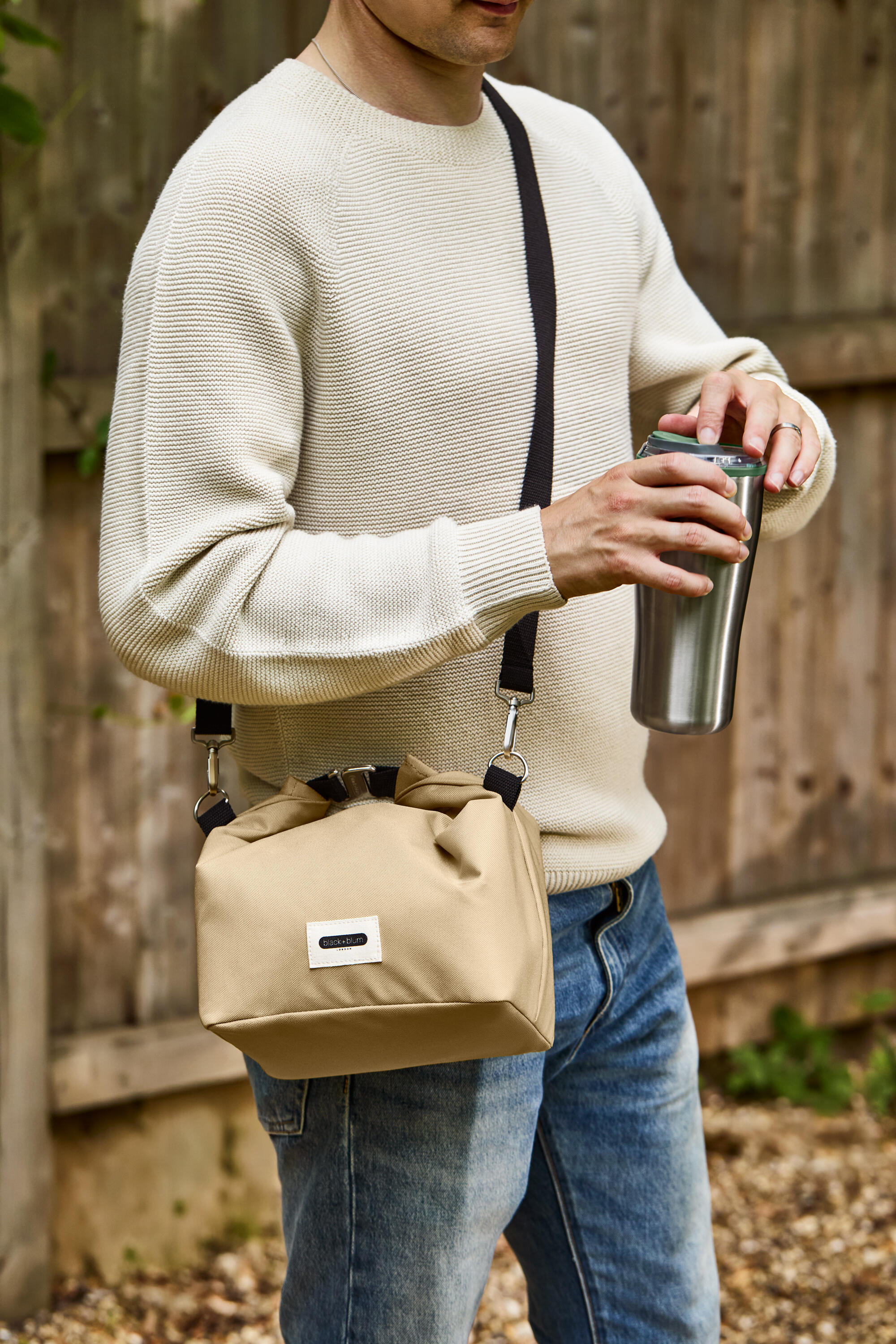 LUNCH BAG ISOTHERME-BEIGE-10L-ÉTANCHE-ECO-RESPONSABLE 4/5